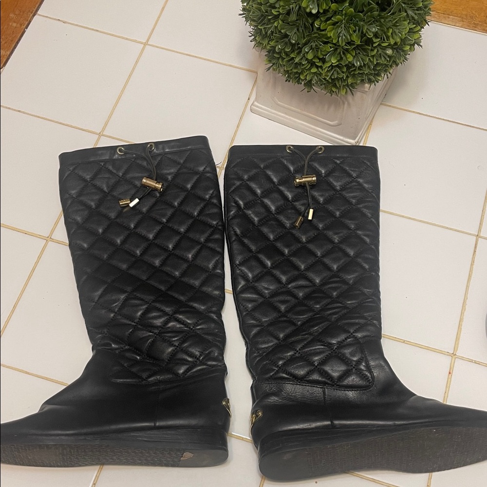 Michael Kors Black Quilted Winter Boots